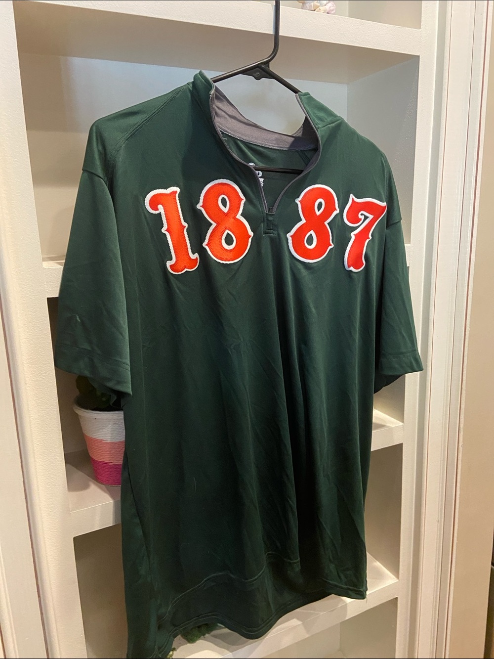 Men's Green Short-Sleeve Athletic FAMU HBCU Football Shirt Florida A&M 1887